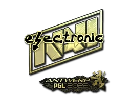 Sticker | electronic (Gold) | Antwerp 2022
