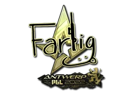 Sticker | Farlig (Gold) | Antwerp 2022