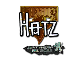 Sticker | hatz (Glitter) | Antwerp 2022