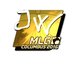 Sticker | JW (Gold) | MLG Columbus 2016