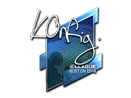Sticker | k0nfig (Foil) | Boston 2018