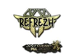 Sticker | refrezh (Gold) | Antwerp 2022