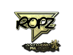 Sticker | ropz (Gold) | Antwerp 2022