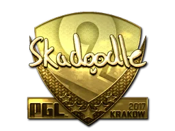 Sticker | Skadoodle (Gold) | Krakow 2017