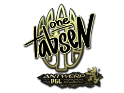 Sticker | tabseN (Gold) | Antwerp 2022