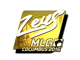 Sticker | Zeus (Gold) | MLG Columbus 2016
